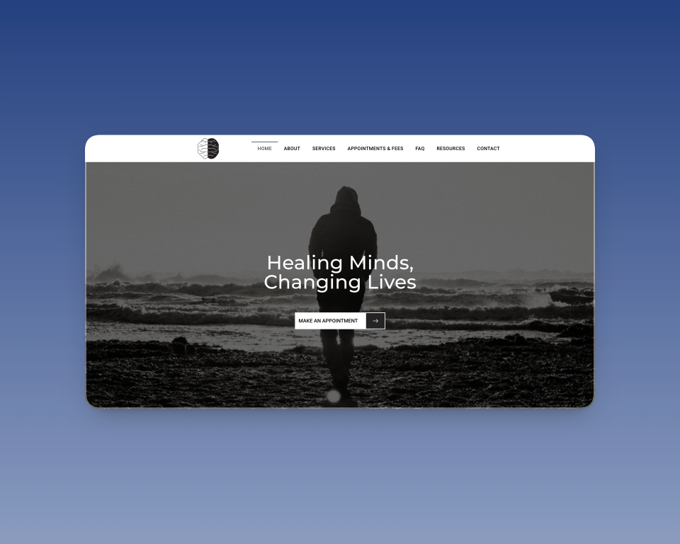 Home page screenshot of Dr. Berwer's website
